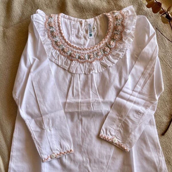 Blusa Alicia Bordado Palo Rosa - Imagen 2